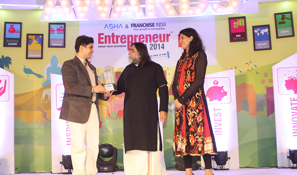 India's Youngest CEO Entrepreneur India 2014 Winning Award